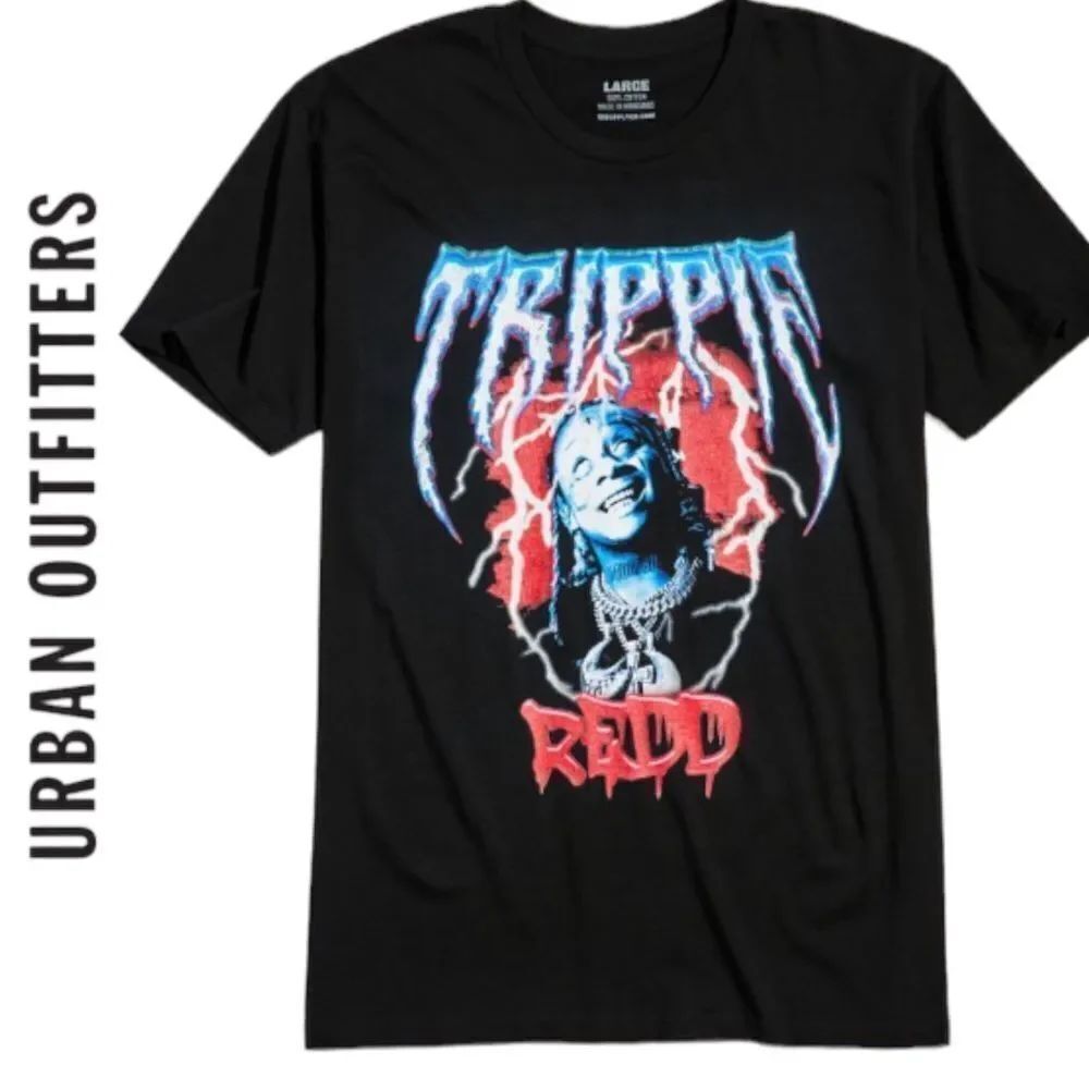 NEW Trippie Redd UO Urban Outfitters Lightning Tee Shirt T-Shirt XL